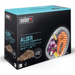 Caja de 8 kg. Pellet Aliso Weber para Barbacoas