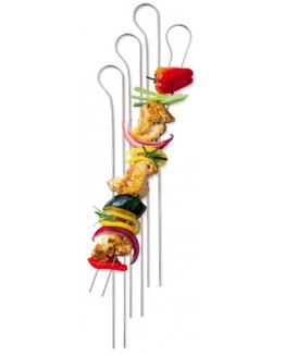 Set de 8 brochetas dobles